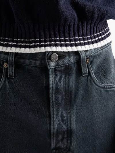 Prada Regular Denim Jeans In Black