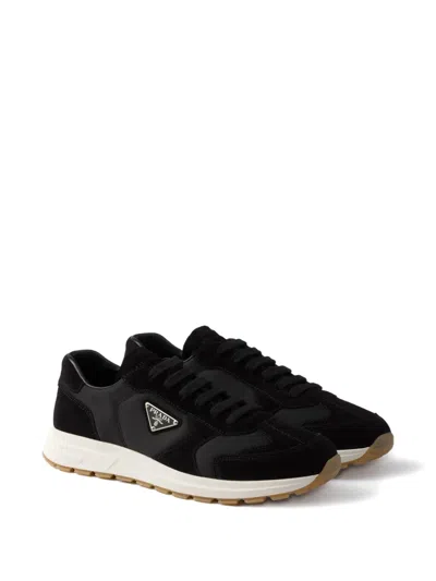 Prada Prax Suede And Re-nylon Sneakers
