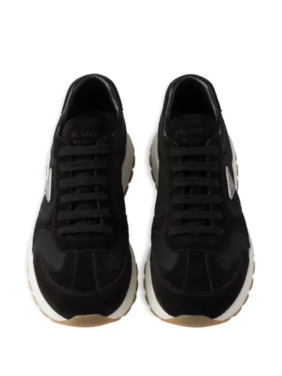 Prada Prax Suede And Re-nylon Sneakers