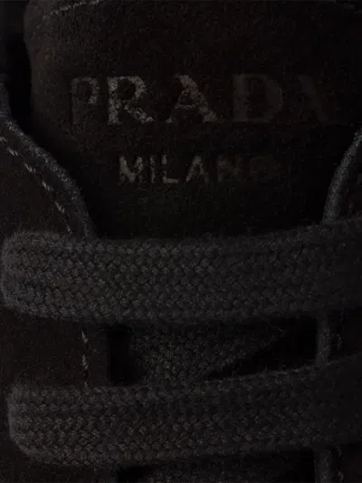 Prada Prax Suede And Re-nylon Sneakers