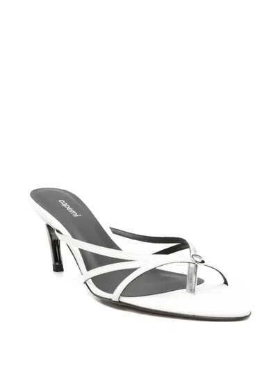 Coperni 75mm Leather Mules In White