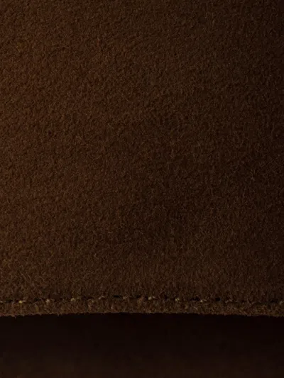 Prada Suede Platform Sandals In Brown