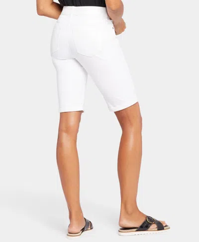 Nydj Petite Briella Roll Cuff Shorts In White