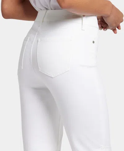 Nydj Petite Briella Roll Cuff Shorts In White