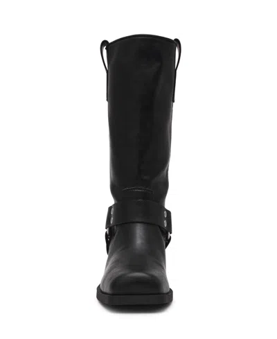 Dv Dolce Vita Women's Tanzy Wide Calf Tall Harness Moto Engineer Boots In Black
