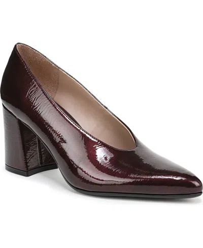 Naturalizer Women's Perry Pointed Toe Block Heel Pumps In Burgundy