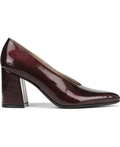 Naturalizer Women's Perry Pointed Toe Block Heel Pumps In Burgundy