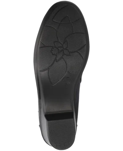 Easy Street Womens Jeanie Block Heel Booties In Blue