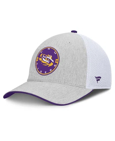Fanatics Men's Heather Gray Lsu Tigers Trigger Flex Hat In Gray