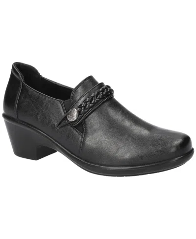 Easy Street Amber Womens Round Closed Toe Slip-on Shoe In Black