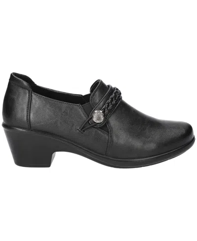 Easy Street Amber Womens Round Closed Toe Slip-on Shoe In Black
