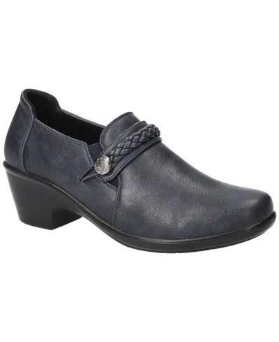 Easy Street Amber Womens Round Closed Toe Slip-on Shoe In Blue