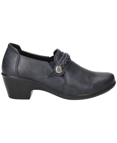 Easy Street Amber Womens Round Closed Toe Slip-on Shoe In Blue