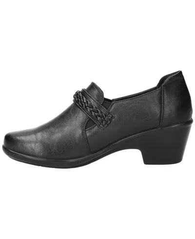 Easy Street Amber Womens Round Closed Toe Slip-on Shoe In Black