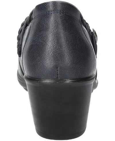 Easy Street Amber Womens Round Closed Toe Slip-on Shoe In Blue