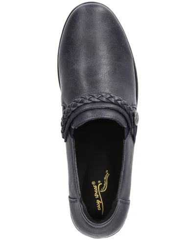 Easy Street Amber Womens Round Closed Toe Slip-on Shoe In Blue