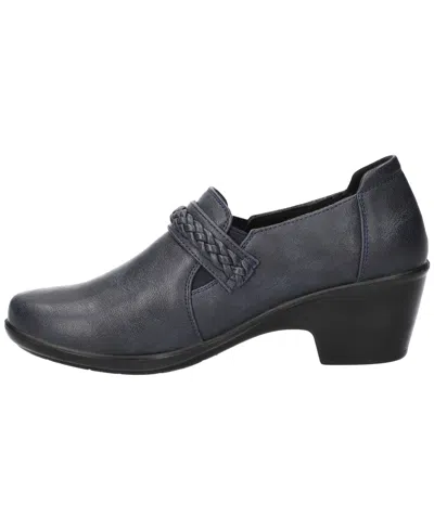 Easy Street Amber Womens Round Closed Toe Slip-on Shoe In Blue