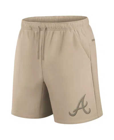 Fanatics Men's And Women's Khaki San Diego Padres Elements Super Soft Fleece Shorts In Brown