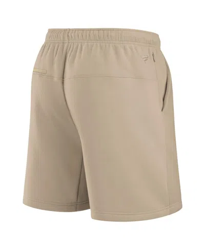 Fanatics Men's And Women's Khaki San Diego Padres Elements Super Soft Fleece Shorts In Brown