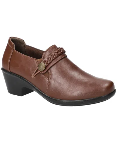 Easy Street Amber Womens Round Closed Toe Slip-on Shoe In Brown