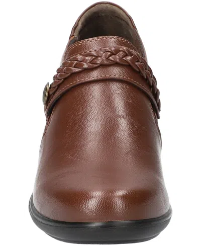 Easy Street Amber Womens Round Closed Toe Slip-on Shoe In Brown
