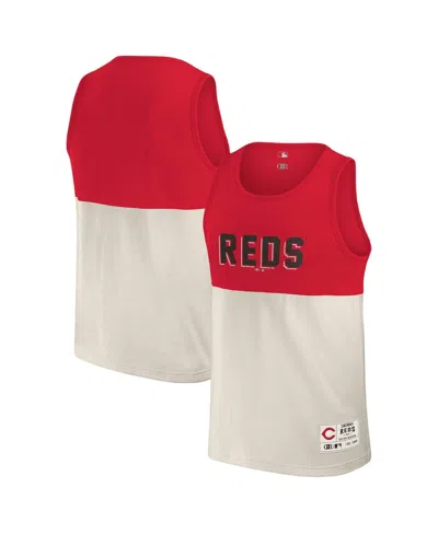 Fanatics Darius Rucker Collection By  Men's Red Cincinnati Reds Color Block Tank Top In Red