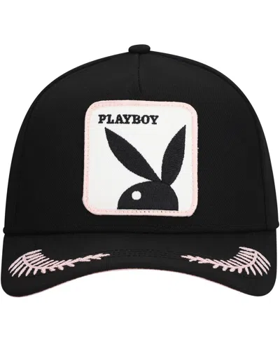 Lids Men's Black Playboy Logo A-frame Adjustable Hat In Black