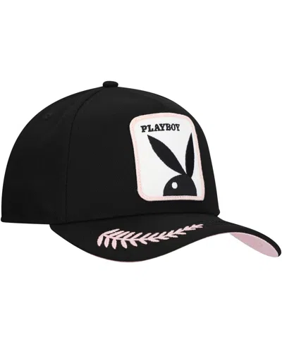 Lids Men's Black Playboy Logo A-frame Adjustable Hat In Black