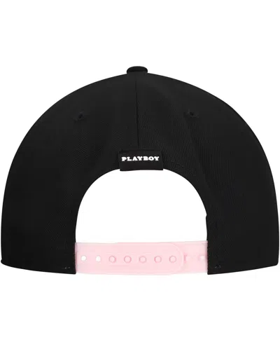 Lids Men's Black Playboy Logo A-frame Adjustable Hat In Black