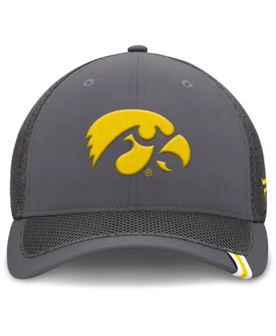 Fanatics Men's Gray Iowa Hawkeyes Clincher Flex Hat In Gray