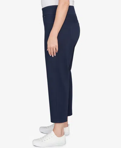 Ruby Rd. Plus Size Soft Denim Faux Pocket Pants In Blue