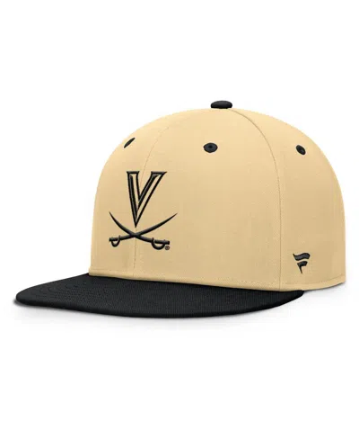 Fanatics Men's Gold/black Virginia Cavaliers Balance Fitted Hat In Brown