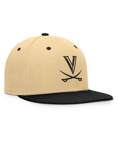 Fanatics Men's Gold/black Virginia Cavaliers Balance Fitted Hat In Brown