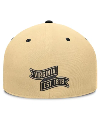 Fanatics Men's Gold/black Virginia Cavaliers Balance Fitted Hat In Brown