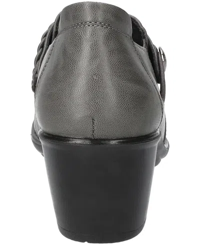 Easy Street Amber Womens Round Closed Toe Slip-on Shoe In Gray