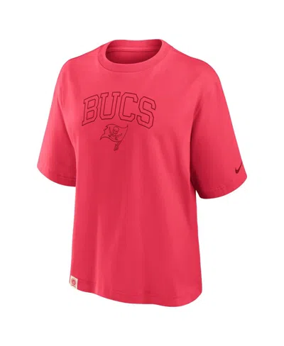 Nike Kansas City Chiefs Arch Boxy  Women's Nfl T-shirt In Pink