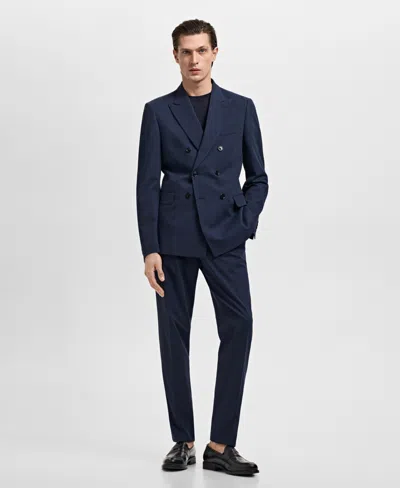 Mango Men's Monaco Slim-fit Suit Pants In Blue