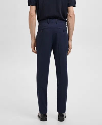 Mango Men's Monaco Slim-fit Suit Pants In Blue