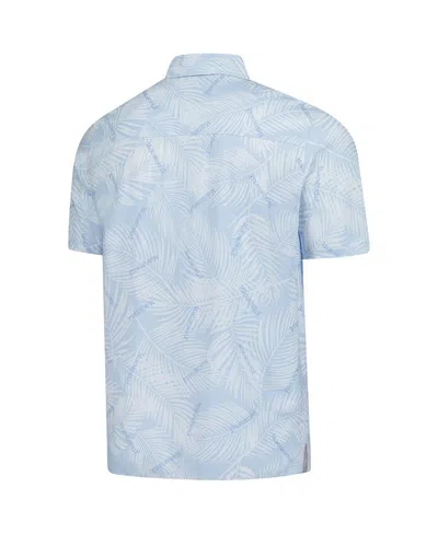 Margaritaville Men's Blue Cincinnati Reds Linen Party Button-up Shirt In Blue