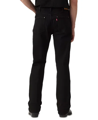 Levi's Men's 557 Western Straight Fit Boot Cut Jeans In Black