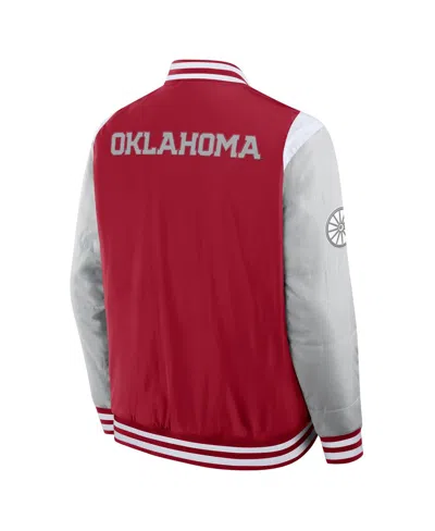 Fanatics Men's Crimson Oklahoma Sooners Elementsâ Elite Full-snap Jacket In Red