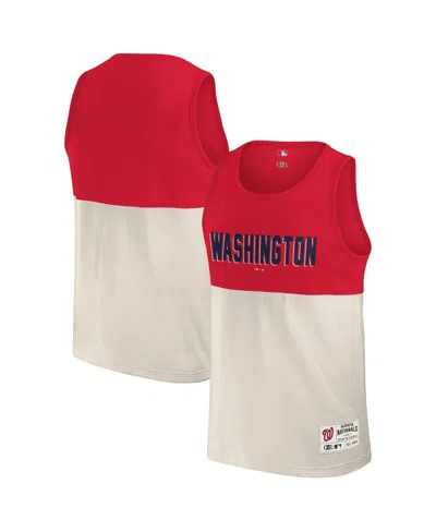 Fanatics Darius Rucker Collection By  Men's Red Washington Nationals Color Block Tank Top In Red