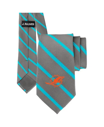 J. Palmer Men's Miami Dolphins Game Day Tie In Gray