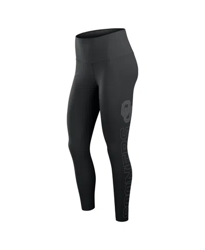 Nike Women's Black Oklahoma Sooners Zenvy Performance Leggings In Black
