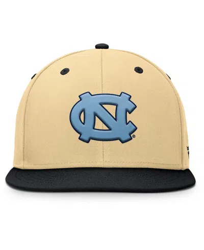 Fanatics Men's Gold/black North Carolina Tar Heels Balance Fitted Hat In Brown