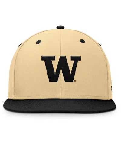 Fanatics Men's Gold/black Washington Huskies Balance Fitted Hat In Brown