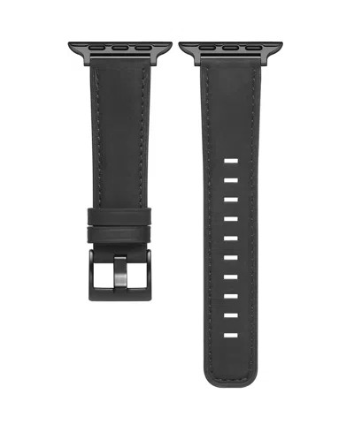 Posh Tech Drake Leather Band For Apple Watch In Black