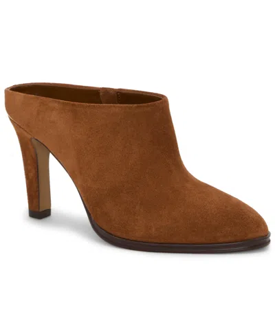 Vince Camuto Women's Solene High Heel Almond-toe Clogs In Brown