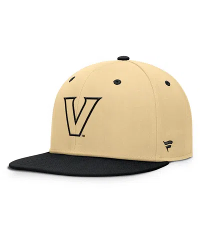 Fanatics Men's Gold/black Vanderbilt Commodores Balance Fitted Hat In Brown