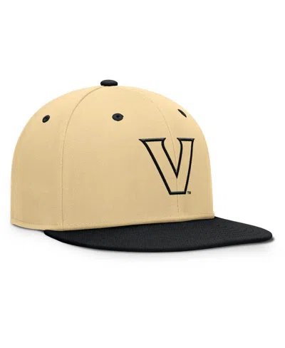 Fanatics Men's Gold/black Vanderbilt Commodores Balance Fitted Hat In Brown